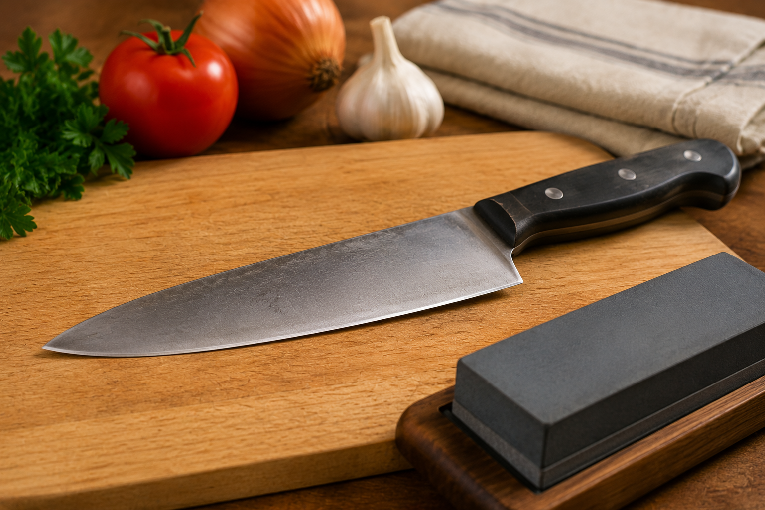 Affordable kitchen knife maintained for long-term use